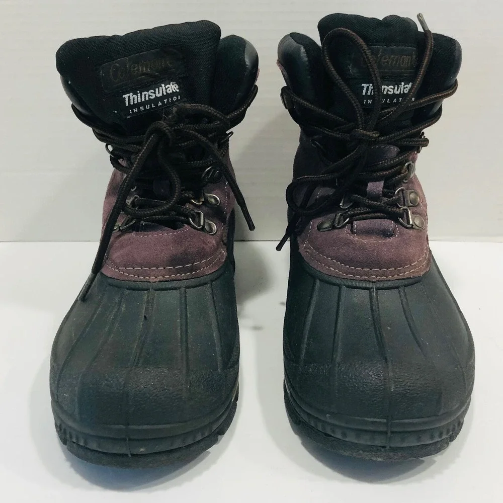 Coleman‎ Mens Work Boots Thinsulate Fairbanks Insulated Suede Hiking Chores 8